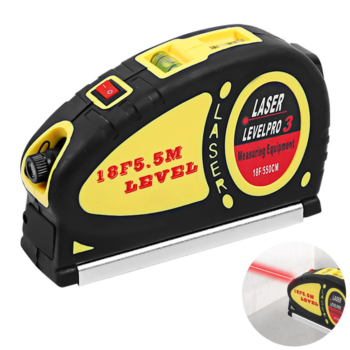 ABS Digital Laser Level w/Tape Measure 1