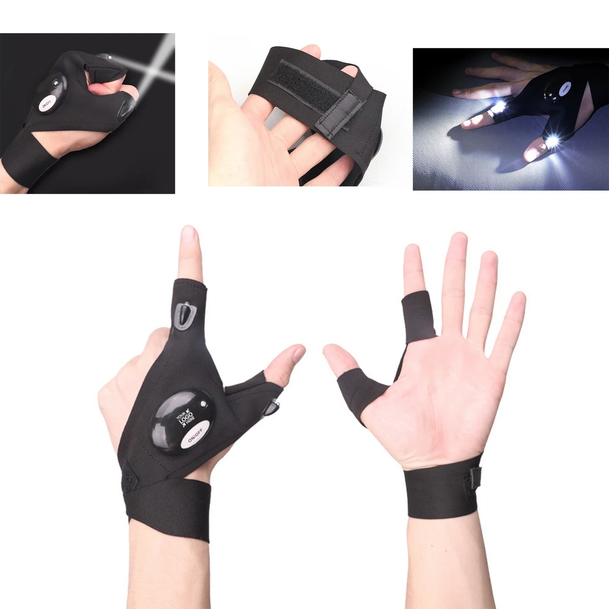 Outdoor LED Flashlight Glove 1