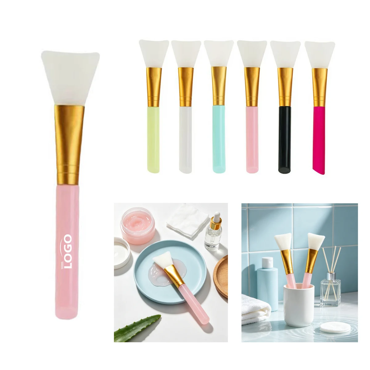 Soft Silicone Applicator Facial Mask Brush 1