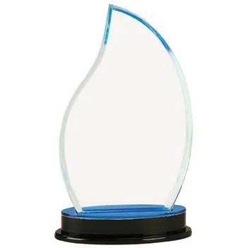 8 1/4" Blue Flame Impress Mirror Acrylic Award 1