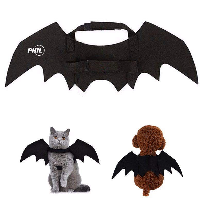 Adjustable Halloween Pet Bat Wings Costume