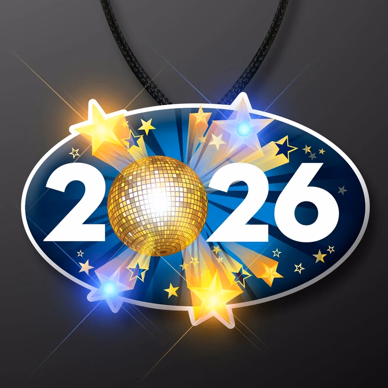2026 New Year's Eve Blinky Necklace