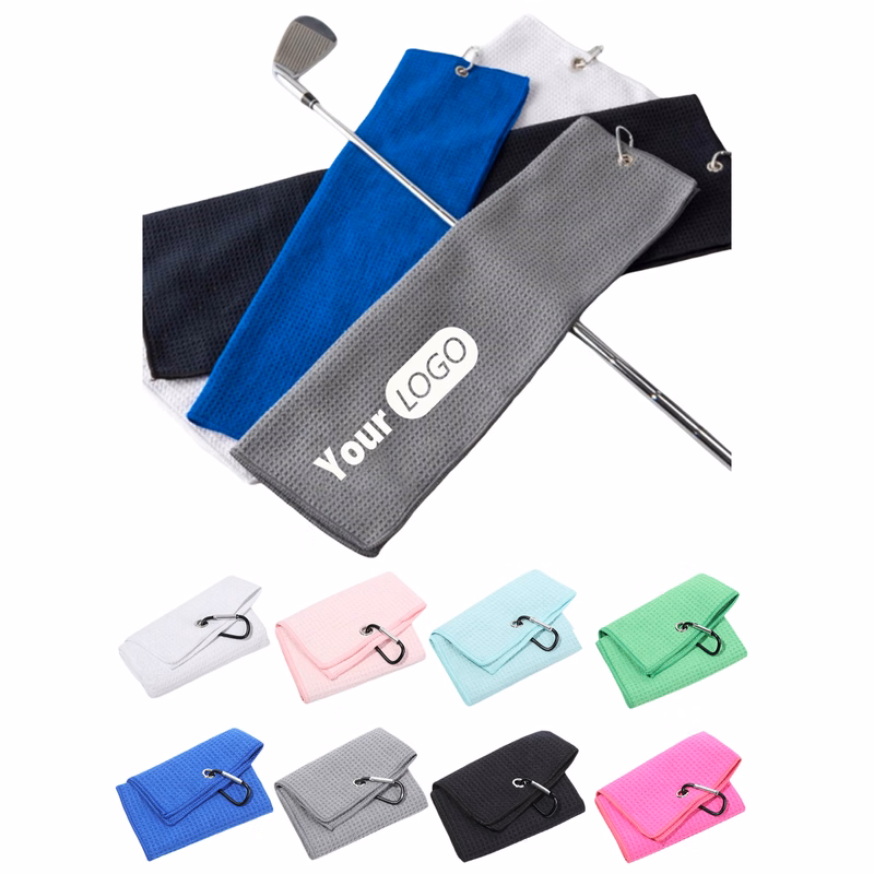 16" x 20" Golf Towel Equipped with Grommet and Hook
