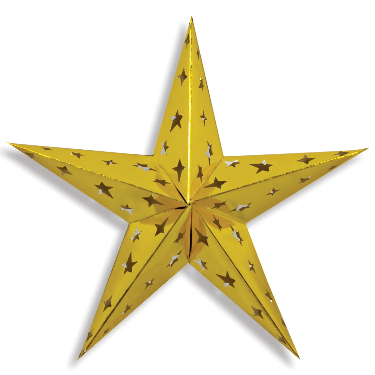 Dimensional Foil Stars Decorations 1