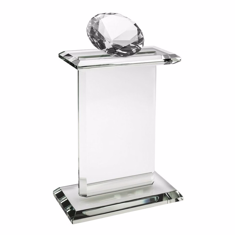7 1/2" Pedestal Award-Diamond_D090SF