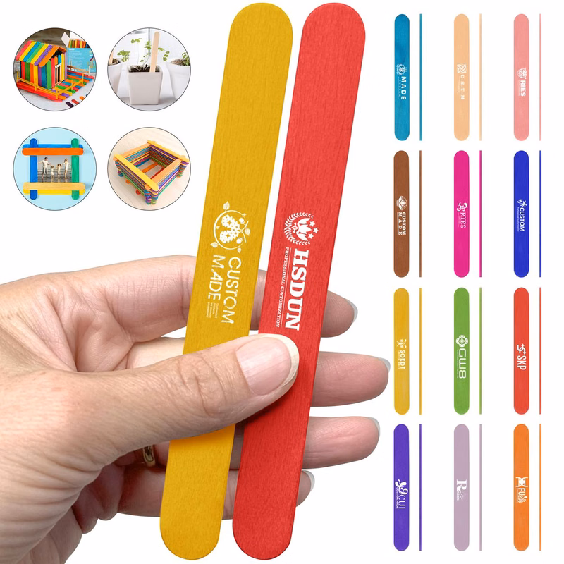 Natural Wood Popsicle Craft Sticks