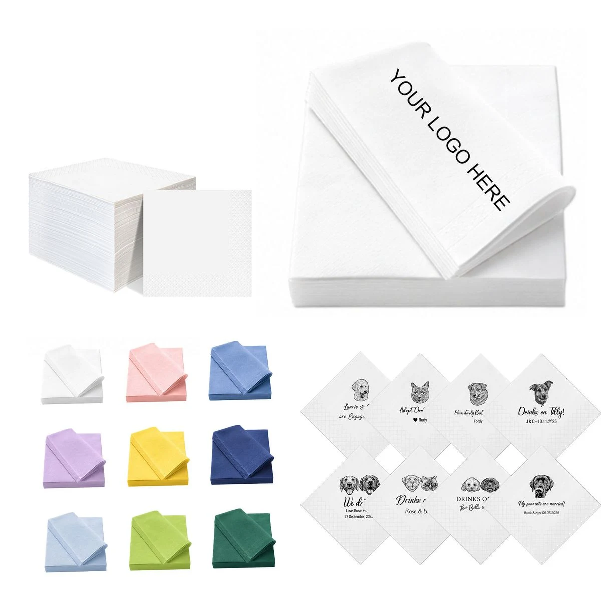 Printed Multicolour Tissue Paper Wedding Party Decoration 1
