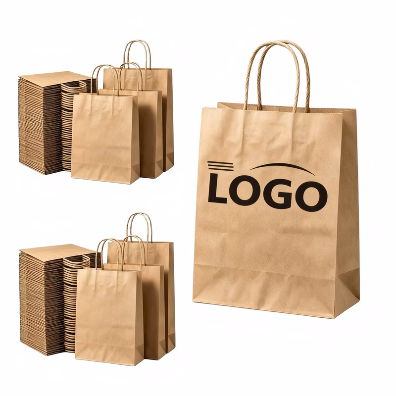 Large Square Base Kraft Paper Bag