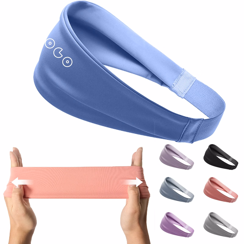 Cooling Nylon Sports Yoga Headband Elastic Sweat Hair Band