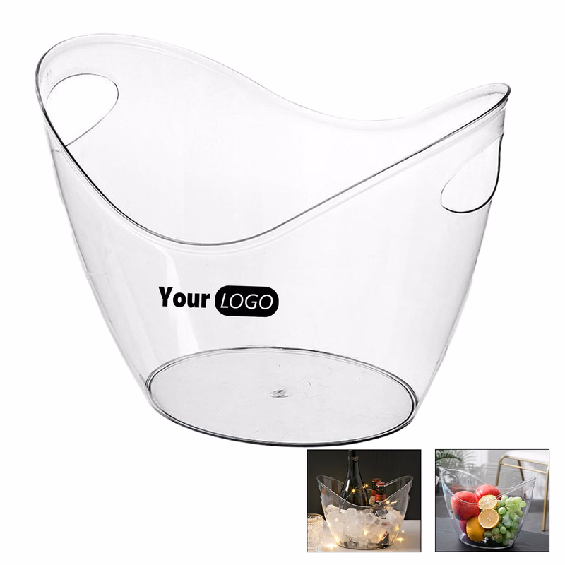 PET Large Clear Ice Bucket