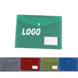 A4 Clear File Bags With Snap Button 1