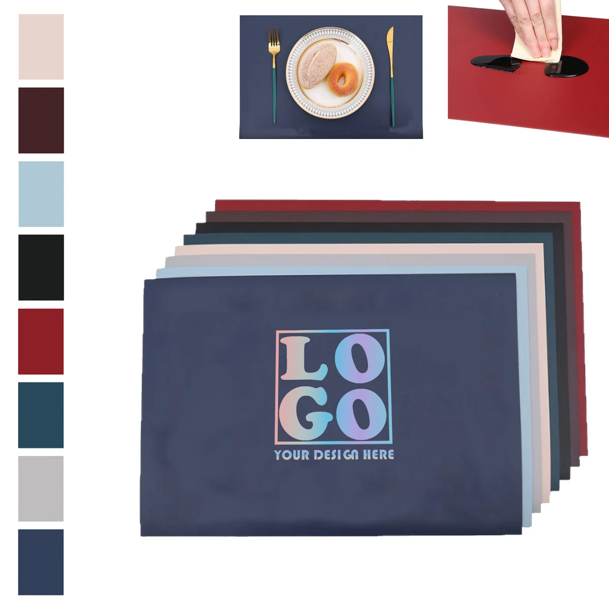 Custom Leather Placemat 1