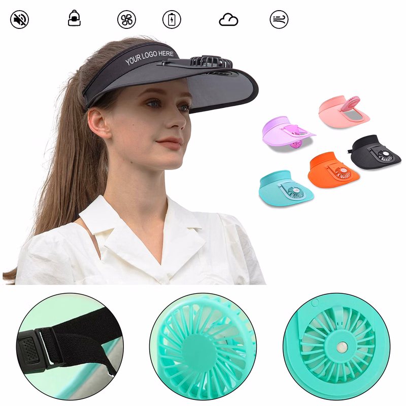 Sun Visor Hat With Fan