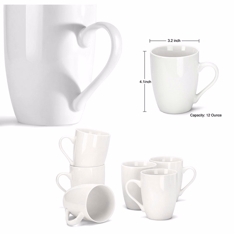Pure White Mug Ceramic Mug Gun Mug