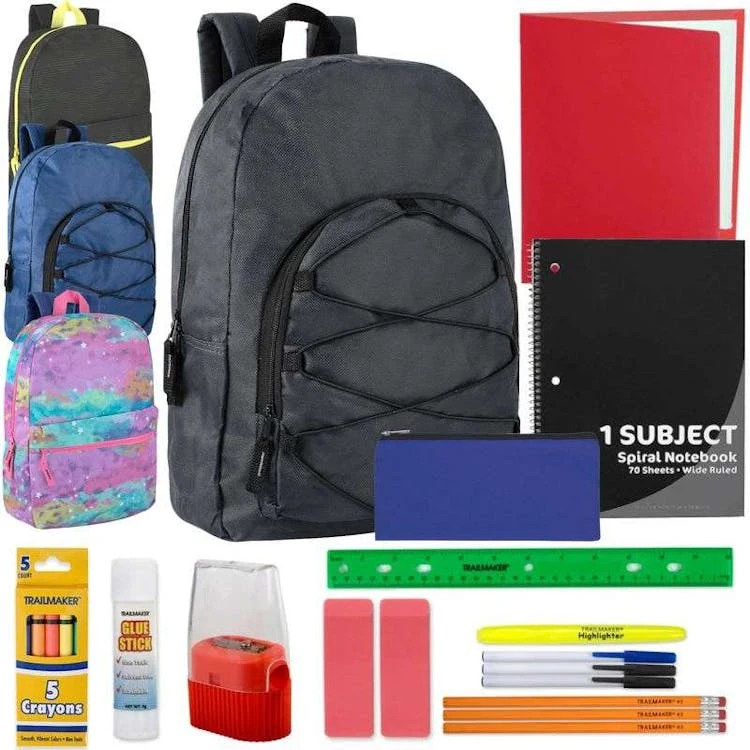 18" Backpack and 20-Piece School Supply Kit 1