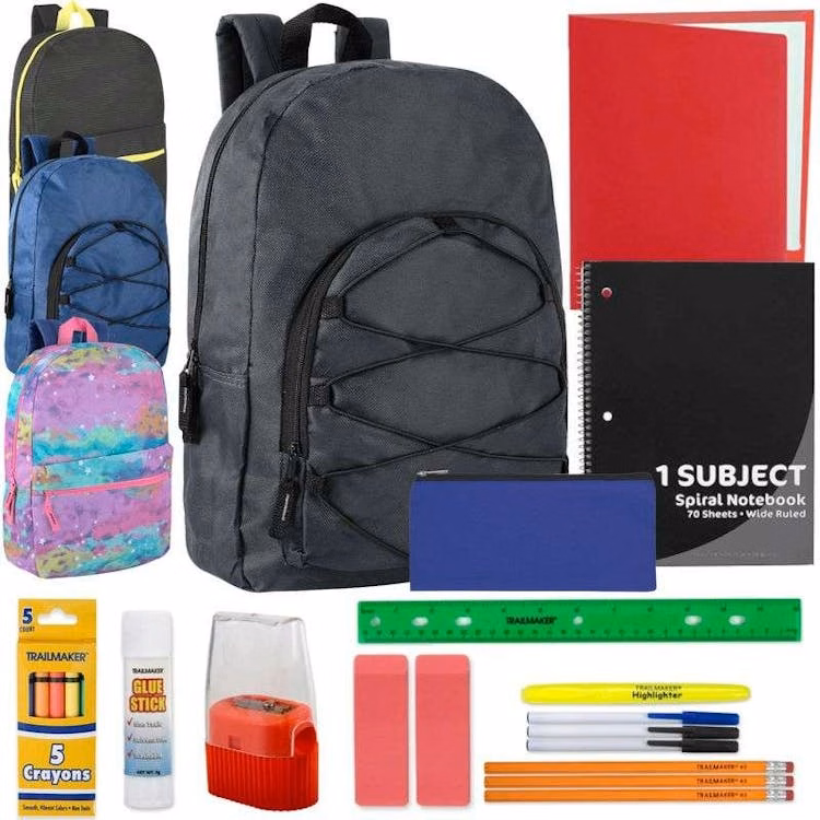 18" Backpack and 20-Piece School Supply Kit