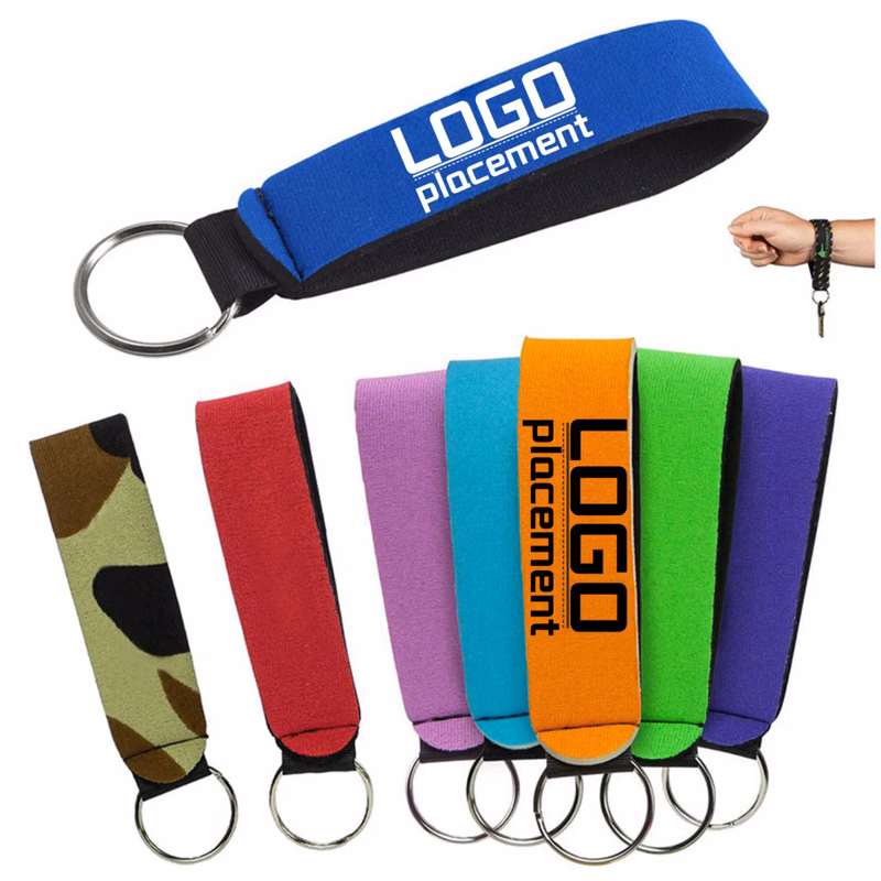Colored Neoprene Keychain