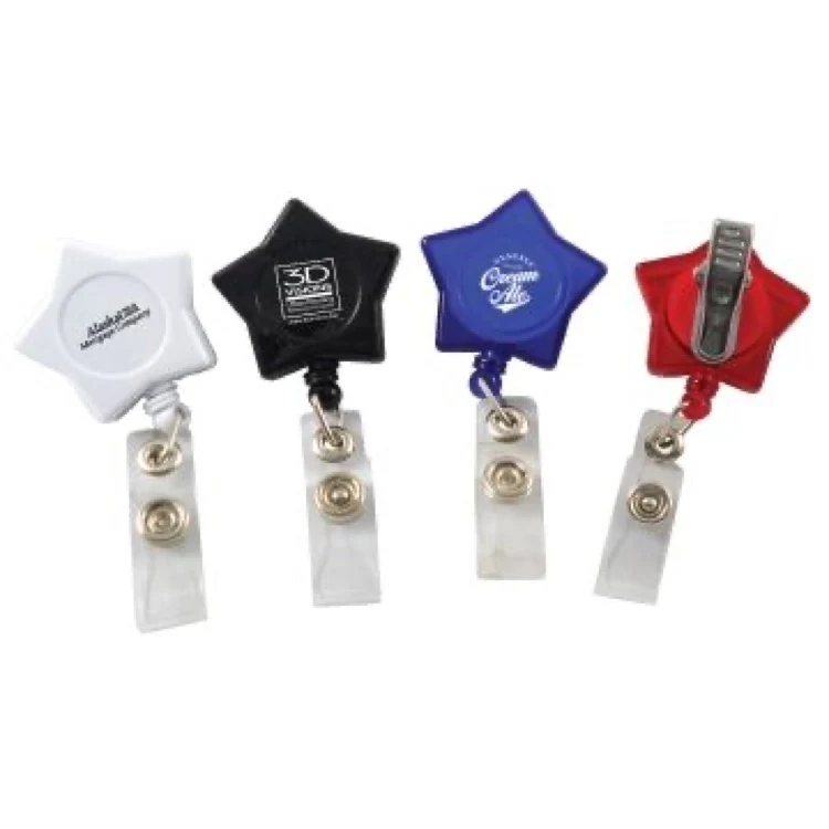 Retractable Star Swirl Badge Holder with Alligator Clip (3 Days) 1
