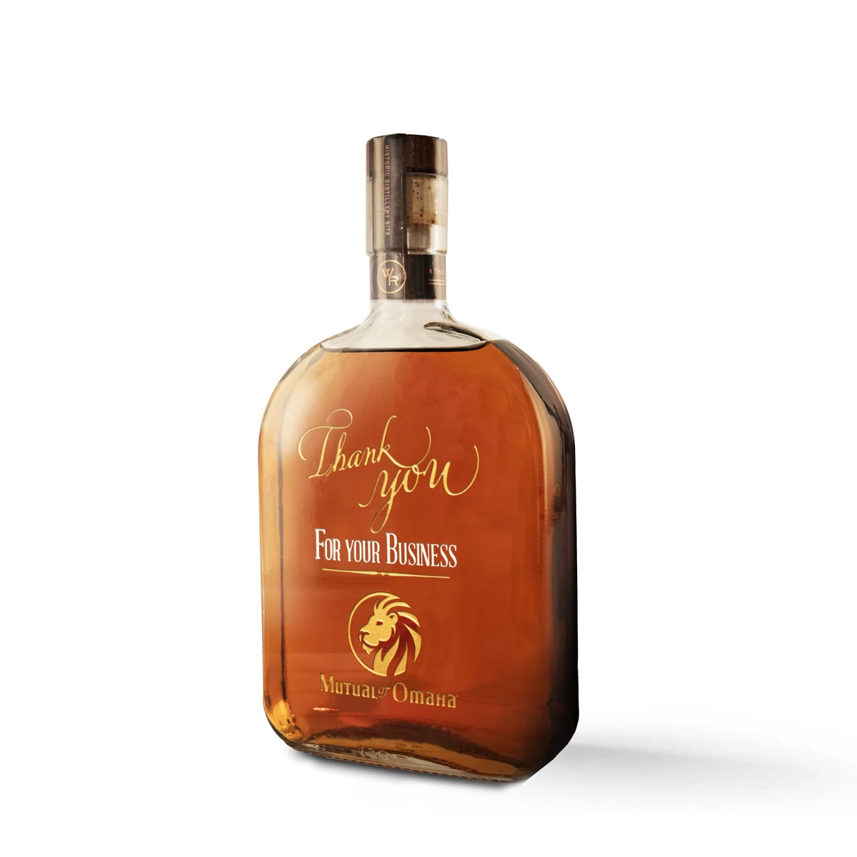 Etched Woodford Reserve Bourbon Liquor Bottle 1