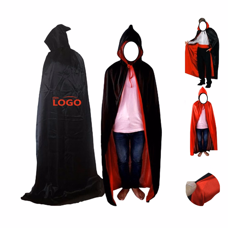 Halloween Black and Red Vampire Costume Cape