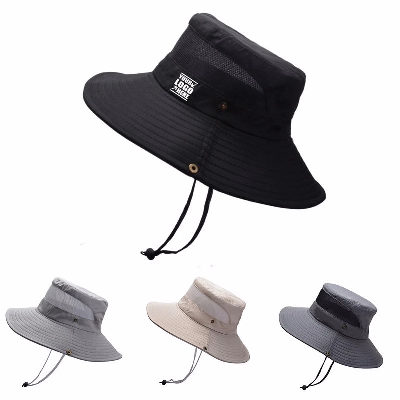 Wide Brim Sun Bucket Hats with UV Protection for Hiking