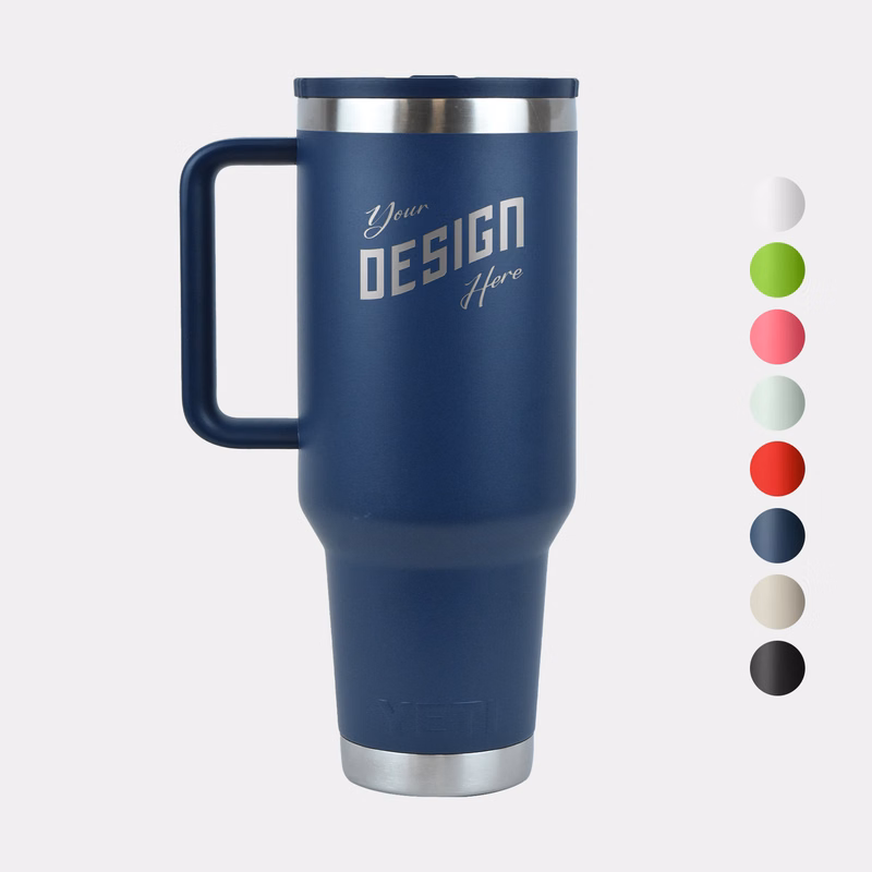 YETI® Rambler® Stainless Steel Insulated 40 oz Travel Straw Mug