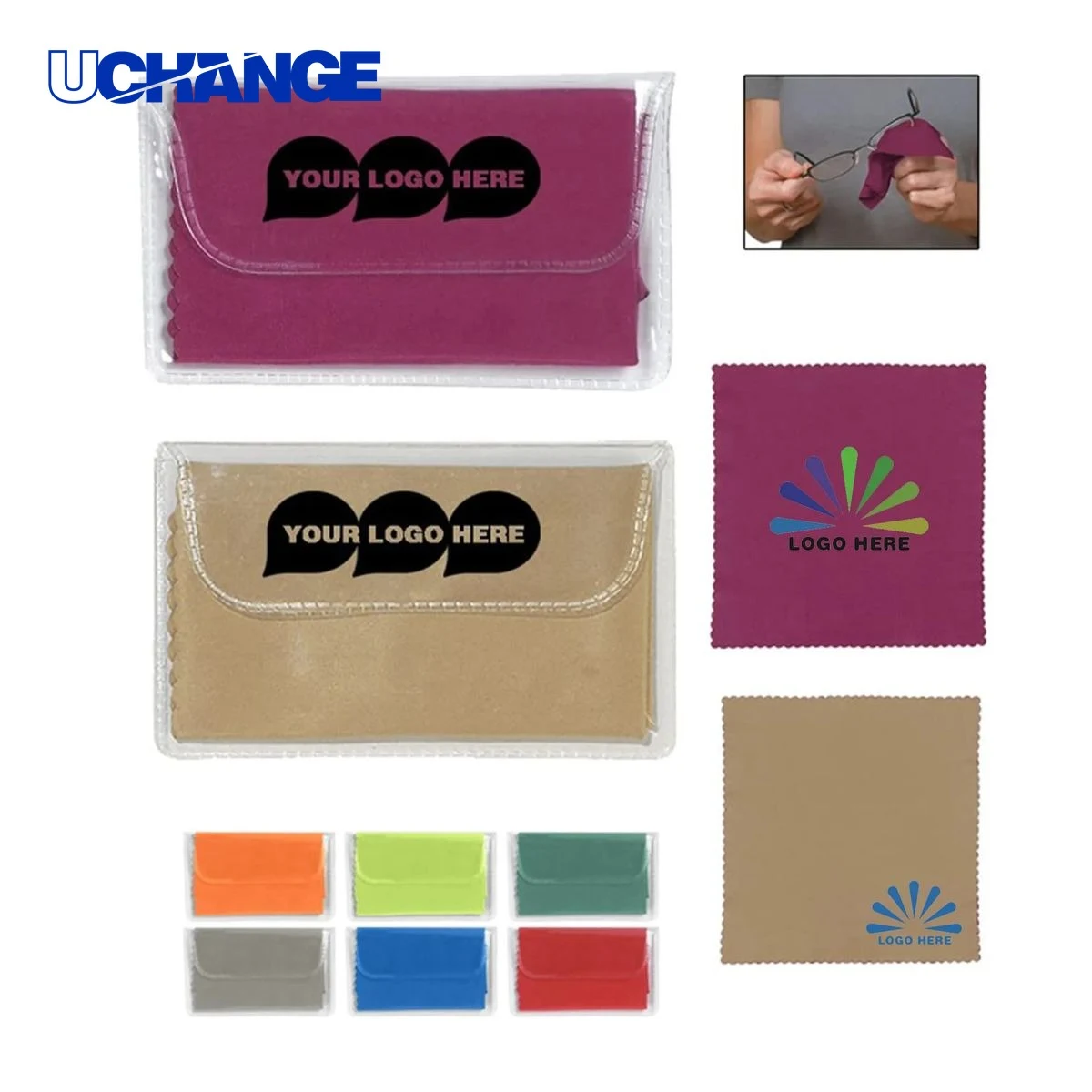 Full-Color Microfiber Cleaning Cloth Wiper with PVC Case 1