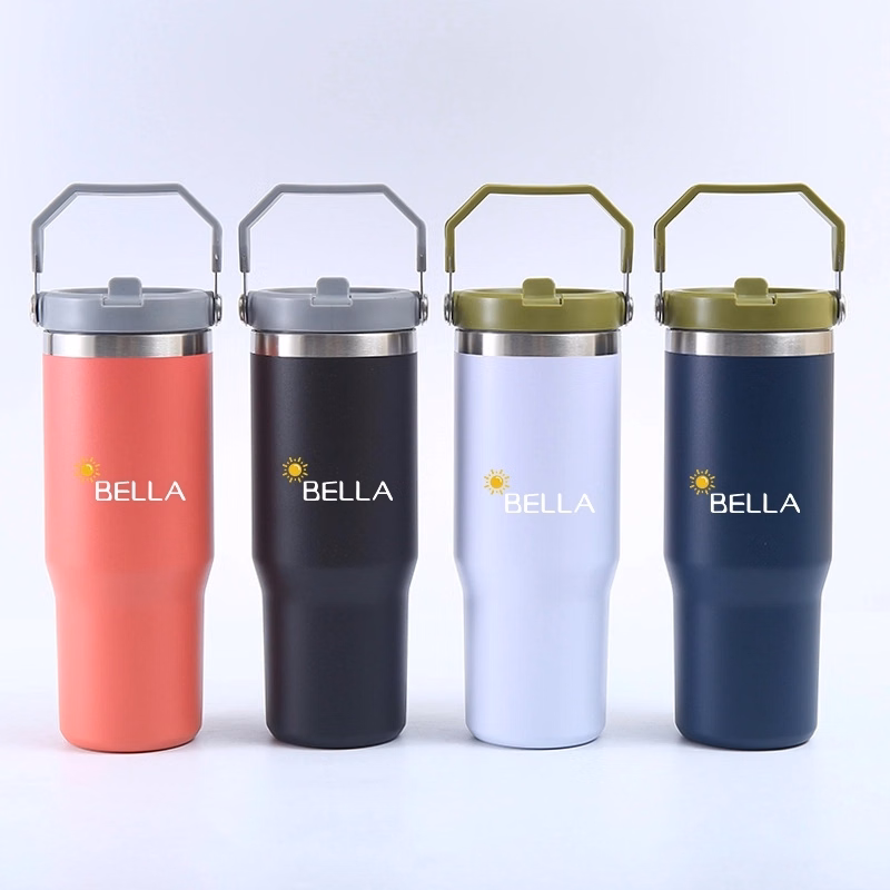 20 Oz Stainless Steel Straw Double Vacuum Office Coffee Cup