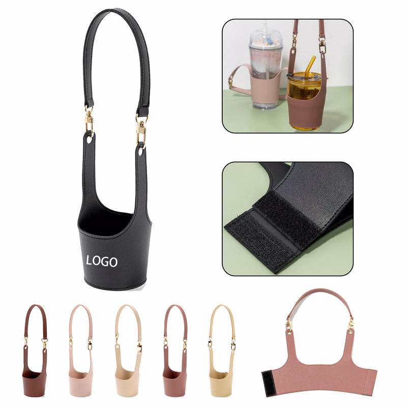 Leather Tumbler Sleeve With Handle