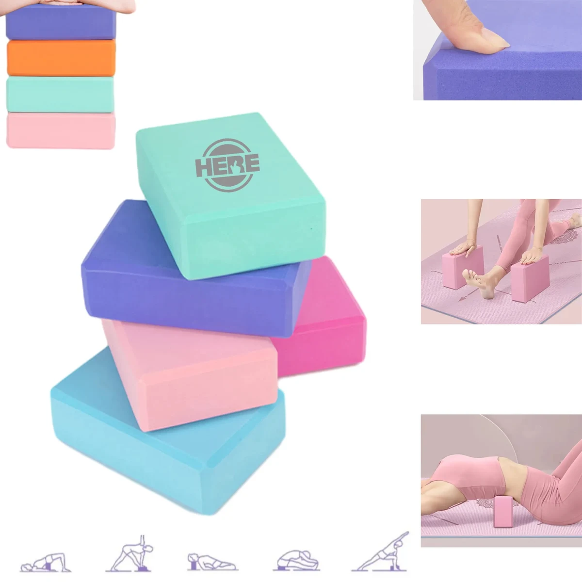 MOQ 100PCS High Density Yoga Bricks 1