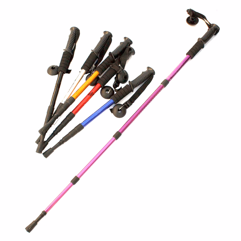 Shock-Absorbing Adjustable Hiking Pole
