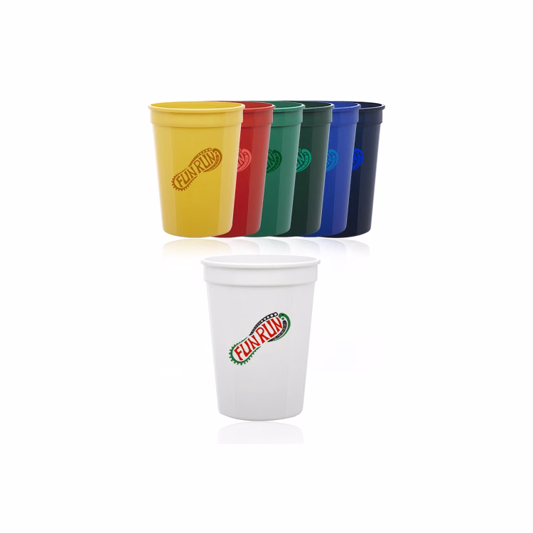 12 oz. Plastic Stadium Cup - USA Made