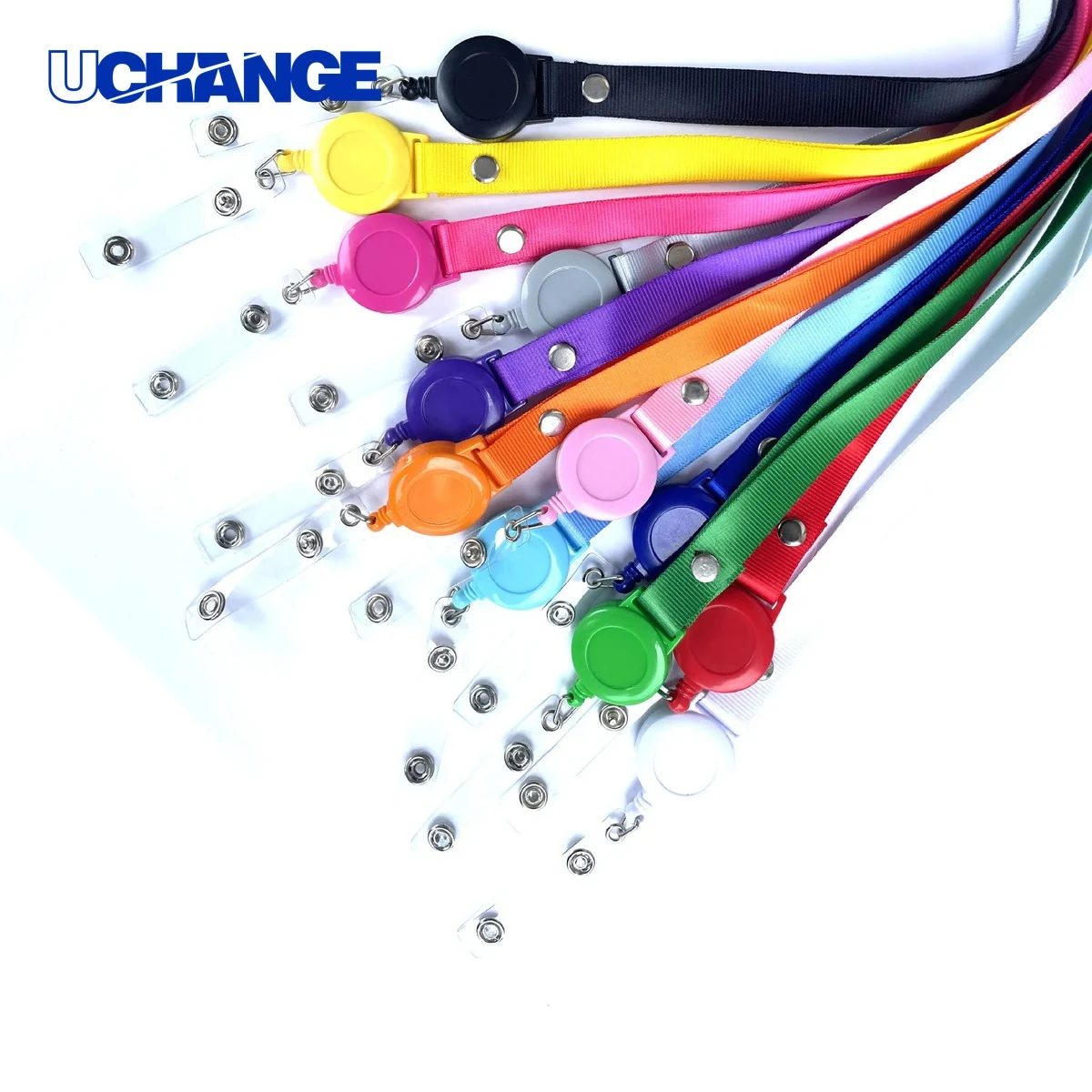 Polyester Lanyard with Retractable Badge Reel Office Use 1