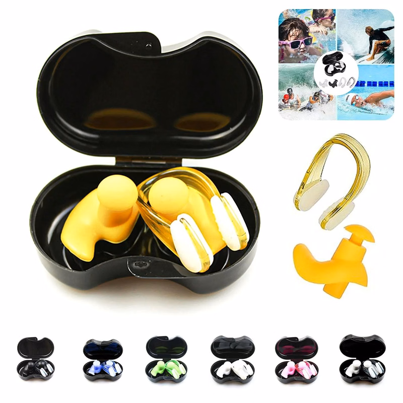 Silicone Nose Clip and Ear Plug Set