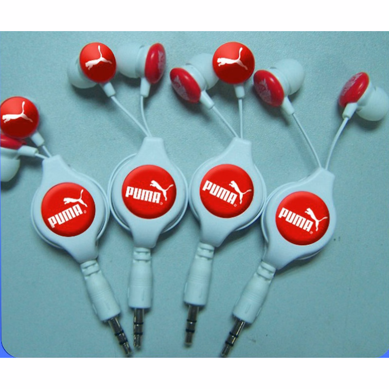 80cm PU Retractable Earbuds/Earphone
