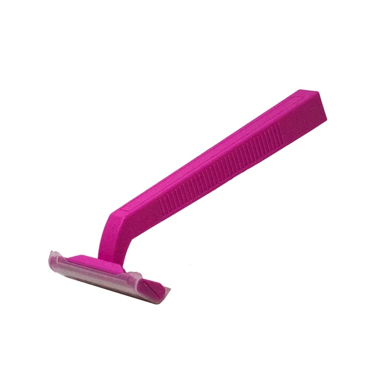 4" Pink Twin Blade Razor 1