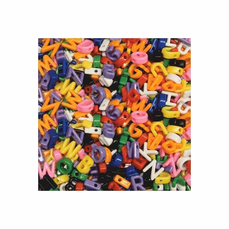 Upper Case Letter Beads - 288 Piece Pack Assorted Colors