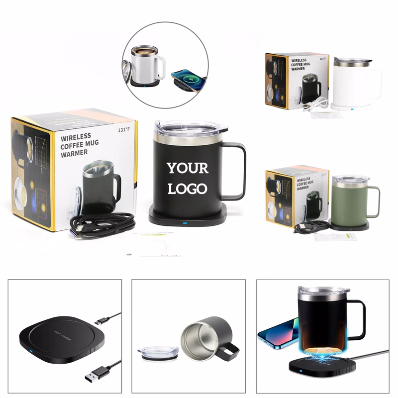 11oz Smart Self Heating Coffee Mug with 15W Wireless Charger