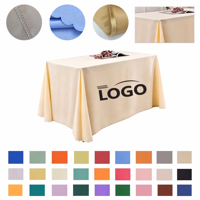 5FT Customized Polyester Tablecloth MOQ 10