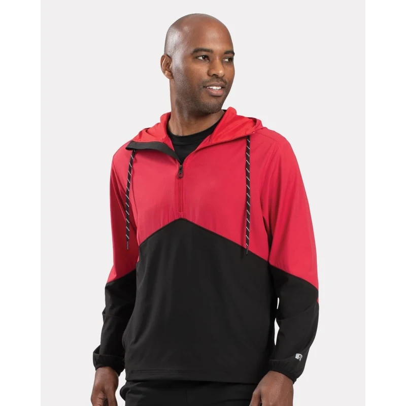 Russell Athletic Unisex Legend Hooded Quarter-Zip Pullover - R20DSM, custom hoodie or sweatshirt with logo imprint 1