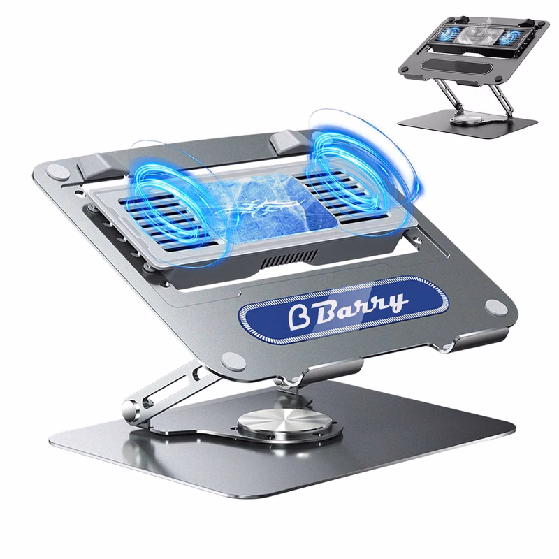Semiconductor Laptop Cooler Stand – Adjustable Rotating Base