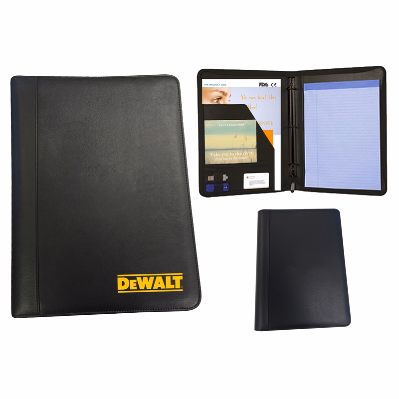 DEWALT Executive Zippered Leather Padfolio