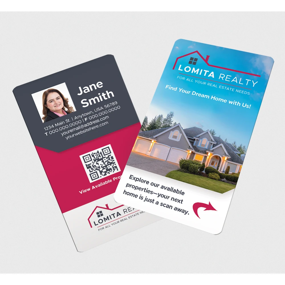 Full Color 2-Sided White Vinyl Business Card (3.5" x 2") 1