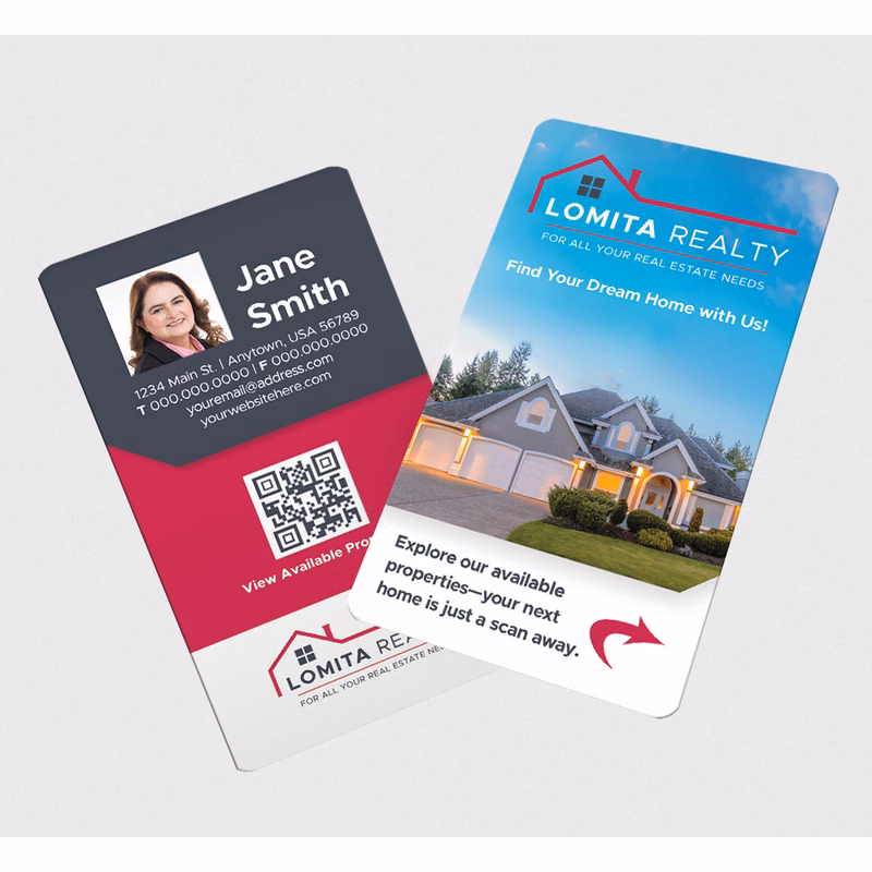 Full Color 2-Sided White Vinyl Business Card (3.5" x 2")