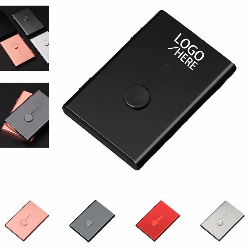 Ultra-Thin Automatic Card Metal Business Card Holder