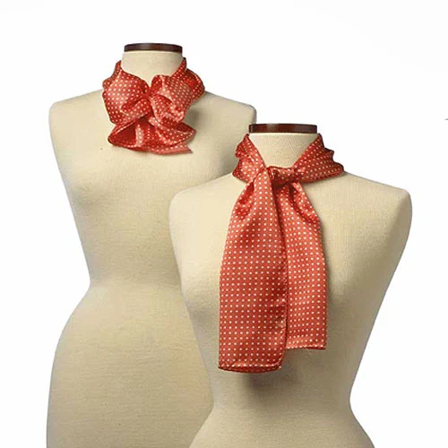 Orange Newport Silk Scarf - 8"x45" 1