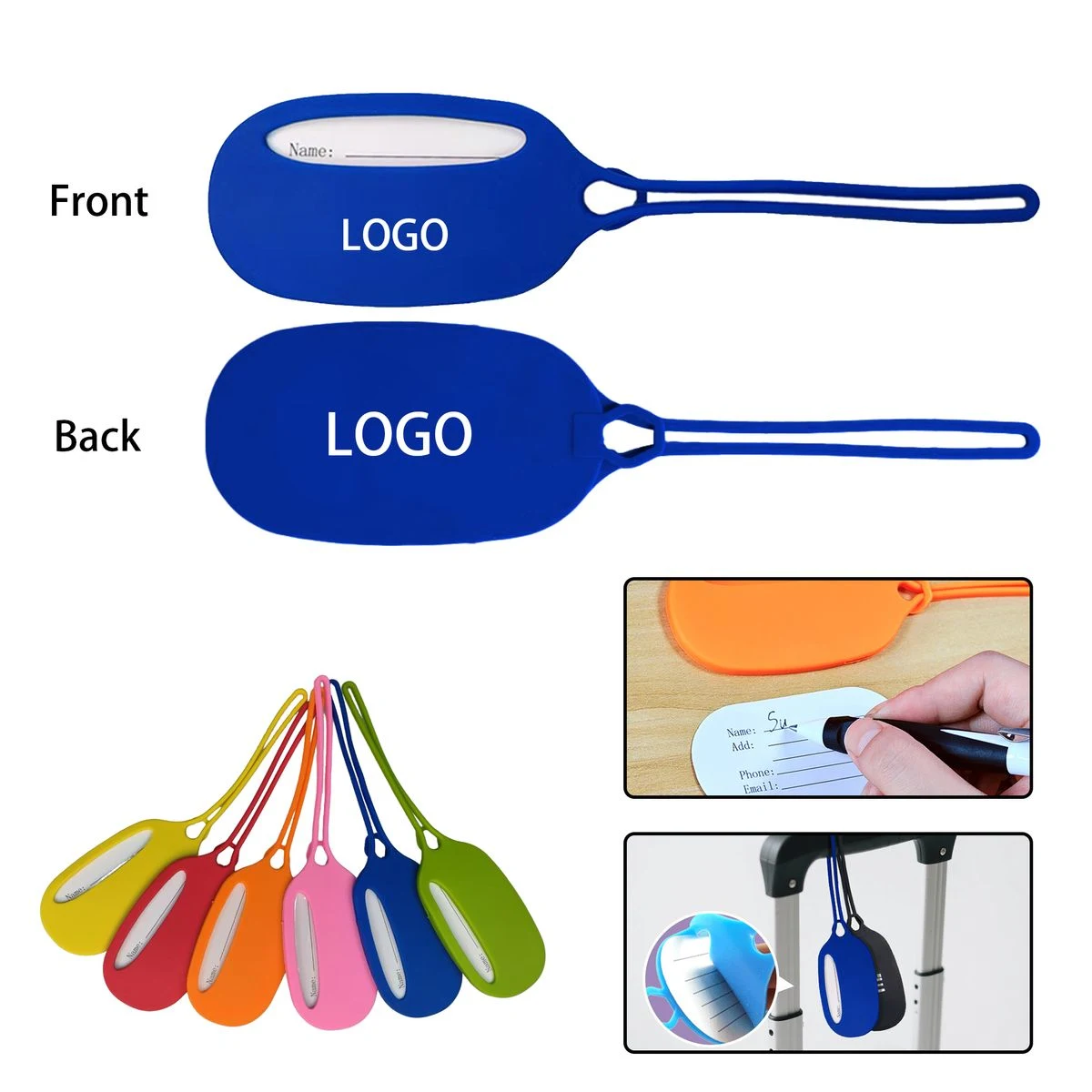 Oval Shaped Suitcase Label 1