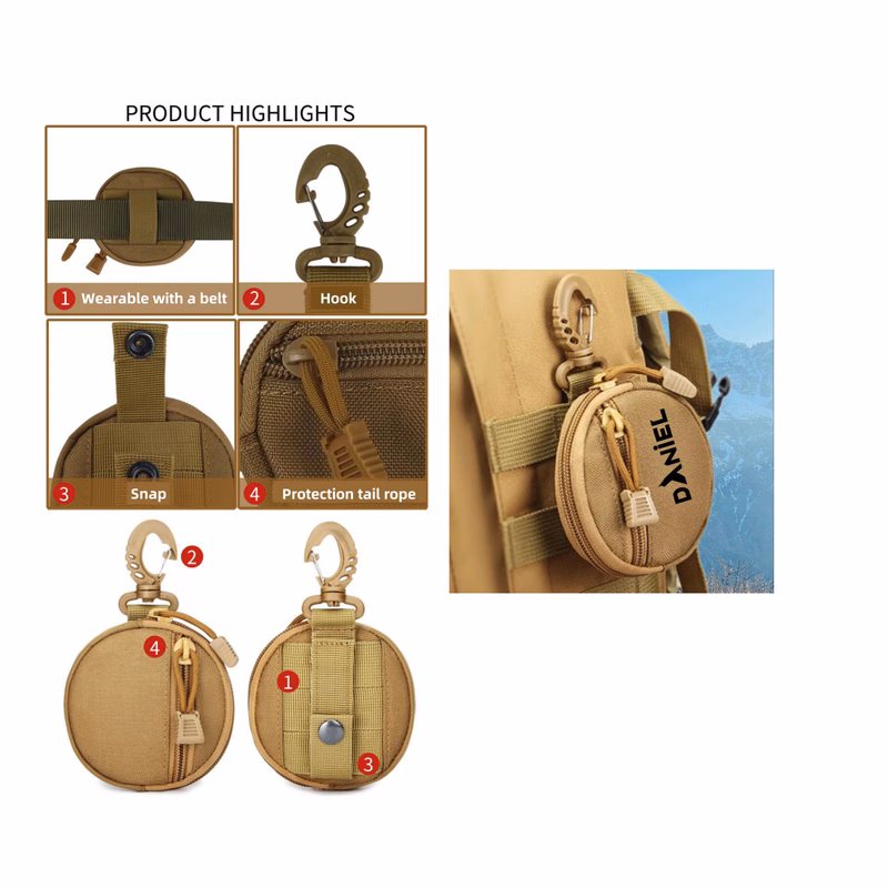 Outdoor Mountain Climbing And Hiking Key Pouch