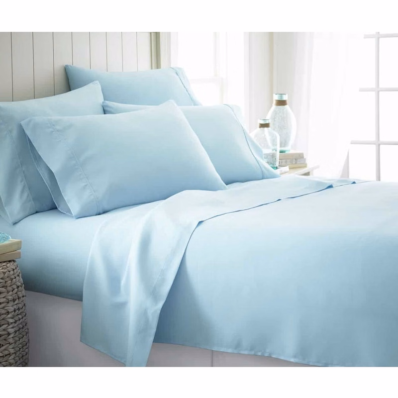 Microfiber Bed Sheets - Aqua Twin XL 4 Piece Set