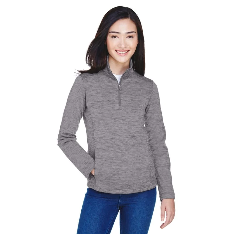 Devon & Jones Ladies' Newbury Mélange Fleece Quarter-Zip 1